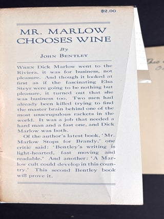 Mr. Marlow Chooses Wine