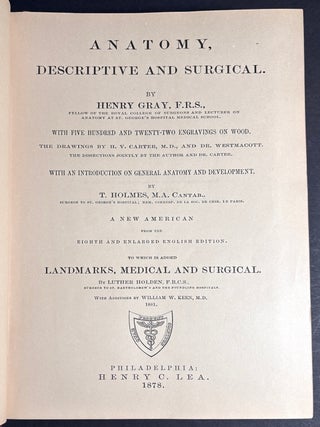 Gray's Anatomy, Descriptive and Surgical (1881)