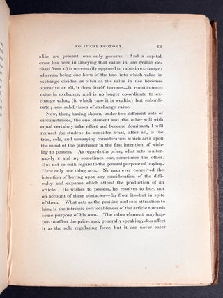 The Logic of Political Economy (1844)