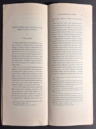 The Journal of Unified Science (Erkenntnis), 1939-1940, Vol. VIII, nos. 1-3; 4; 5-6 (complete final volume of the first series)