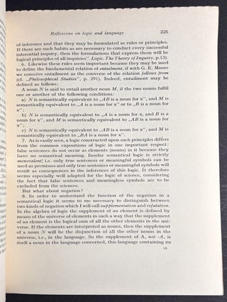 The Journal of Unified Science (Erkenntnis), 1939-1940, Vol. VIII, nos. 1-3; 4; 5-6 (complete final volume of the first series)