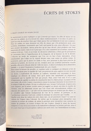Les Cahiers du Musee National D'Art Moderne: Adrian Stokes; no. 25, Automne 1988