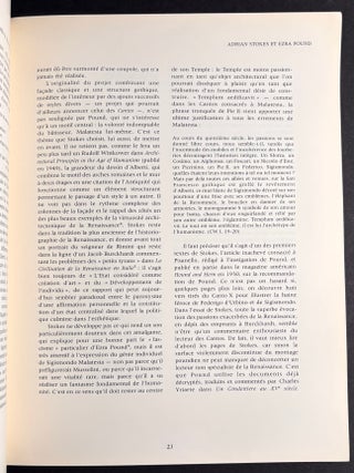 Les Cahiers du Musee National D'Art Moderne: Adrian Stokes; no. 25, Automne 1988