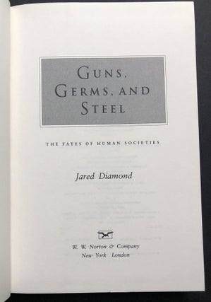 Guns, Germs, and Steel - the Fates of Human Societies (true first edition in fine condition)