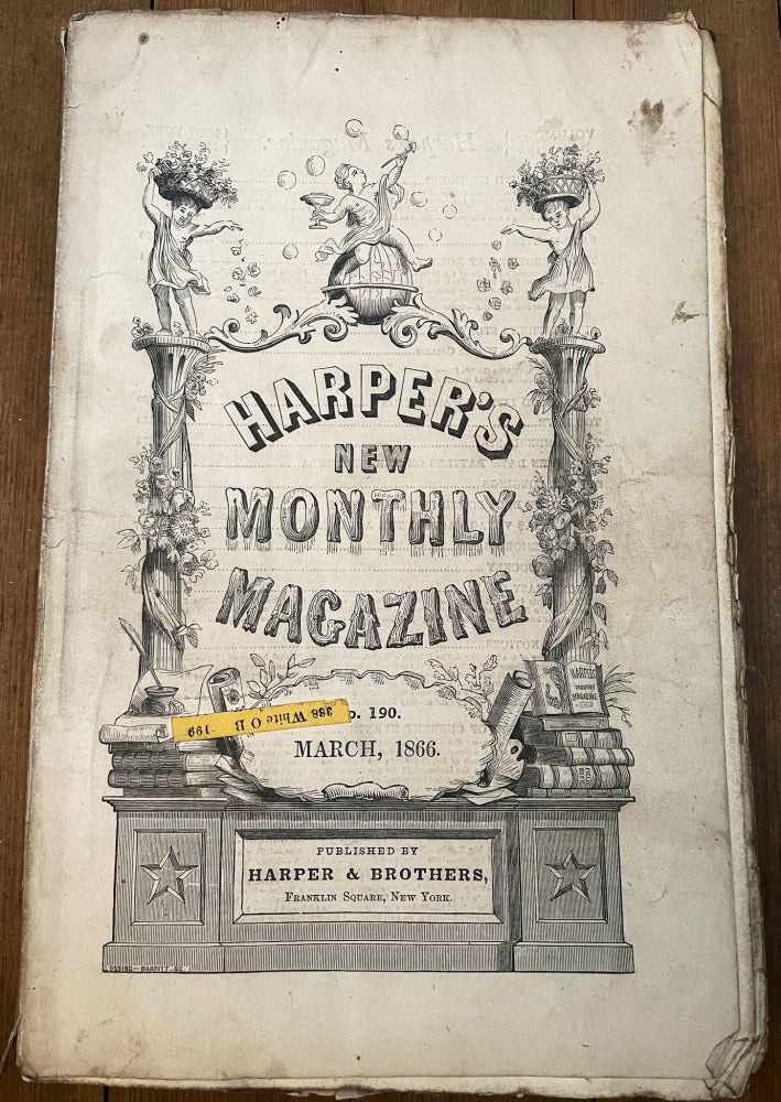 Item #mag14 Harper's New Monthly Magazine, No. 190, March 1866. Henry Mills Alden, Herman Melville Wilkie Collins, Nora Perry.