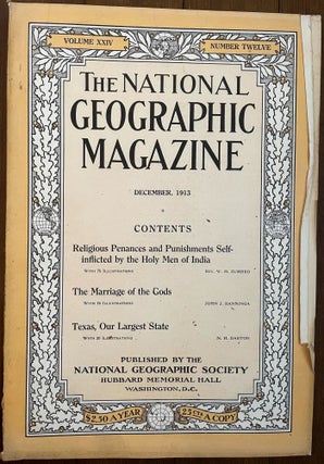 Item #mag161 The National Geographic Magazine, Volume XXIV No. 12, December 1913. John J....