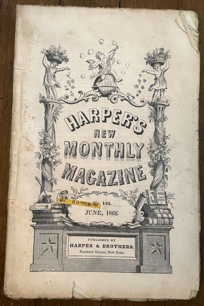 Item #mag22 Harper's New Monthly Magazine, No. 193, June 1866. Henry Mills Alden, Henry Draper Herman Melville, Wilkie Collins.