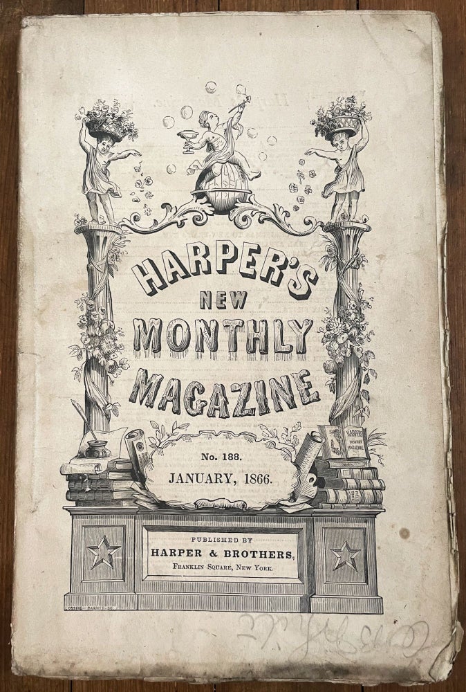 Item #mag27 Harper's New Monthly Magazine, No. 188, January 1866. Henry Mills Alden, James Belcher Wilkie Collins, John Bonner.