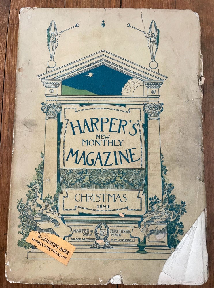 Item #mag43 Harper's New Monthly Magazine, Christmas 1894. Henry Mills Alden, Annie Fields Thomas Hardy, Gertrude Hall.