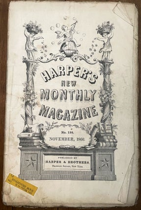Item #mag7 Harper's New Monthly Magazine, No. 198, November 1866. Henry Mills Alden, Mary...
