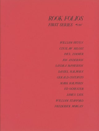 Item #rp0178c Encircled by an Alphabet: A Portfolio of Twelve Poems. Ernest Stefanik, Cis,...