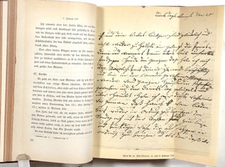 Goethes Briefwechsel mit seiner Frau, 2 Vols.; Erster Band, 1792-1806 (Mit sechs Bildertafeln, einem Faksimile und einem Schlussstuck) & Zweiter Band: 1807-1816 (Mit sechs Bildertafeln)