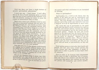 Spiritualism; Divine? Devilish? or a Deception? Which?; A Companion Booklet to Those on Russellism and Christian Science
