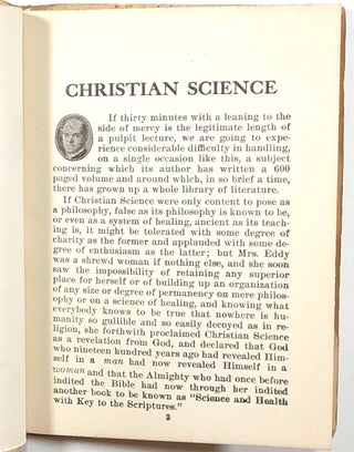 The Unvarnished Facts About Christian Science
