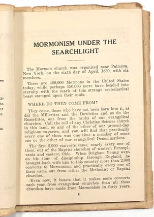 Mormonism Under the Searchlight