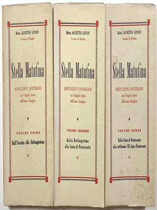 Item #s00010483 Stella Matutina; Meditazioni Quotidiane Sui Vangeli Festivi Dell'Anno Liturgico;...