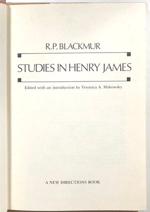 Studies in Henry James