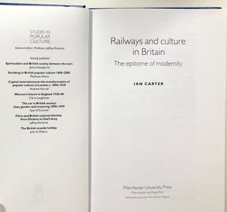 Railways and Culture in Britain, The Epitome of Modernity