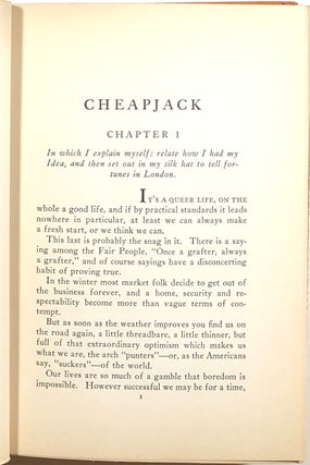 Cheapjack: Being the True History of a Young Man's Adventures as a Fortune Teller, Grafter, Knocker-Worker, and Mounted Pitcher on the Market-Places and Fair-grounds of a Modern But Still Romantic England