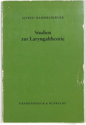 Item #s00011331 Studien zur Laryngaltheorie; Erganzungshefte zur Zeitschrift fur Vergleichende...