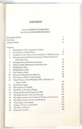 The Skanda - Purana, Part II; Ancient Indian Tradition & Mythology Vol. 50