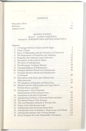 The Skanda - Purana, Part V; Ancient Indian Tradition & Mythology Vol. 53