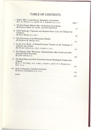 Archaeologia or Miscellaneous Tracts Relating to Antiquity; Published by the Society of Antiquaries of London, Volume CIX / Vol. 109