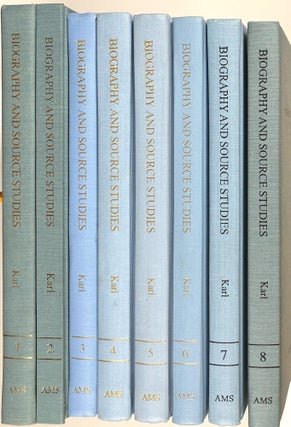 Item #s00011766 Biography and Source Studies, 8 volumes complete. Frederick R. Karl, ed