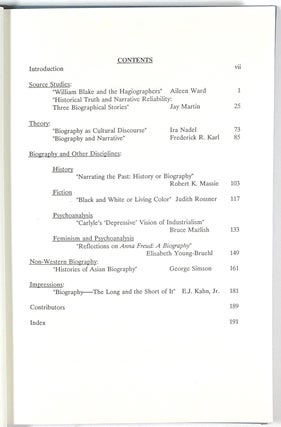 Biography and Source Studies, 8 volumes complete