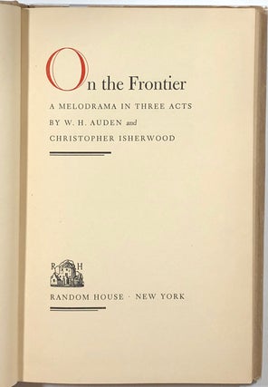 On the Frontier, A Melodrama in Three Acts