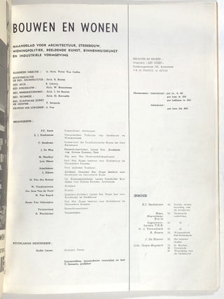 Bouwen en Wonen 2; Januari 1954; maandblad voor architectuur, stedebouw, woningpolitiek, beeldende kunst, binnenhuiskunst en industriele vormgeving