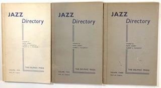Item #s00013192 Jazz Directory, 3 vols.--Volume One: A-B, Volume Two: C-D, & Volume Three: E-G....