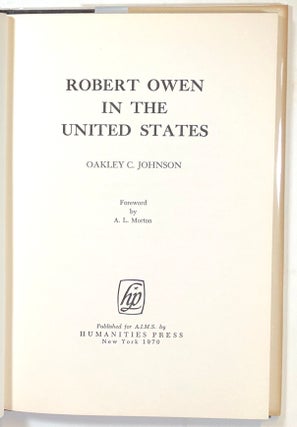 Robert Owen in the United States