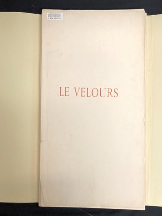 Les Arts de la Soie, Le Velours
