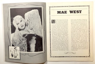 Mae West, "Diamond Lil"; a souvenir program--SIGNED