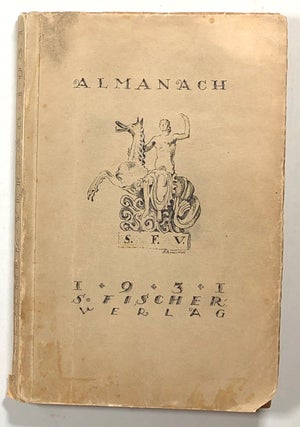 Item #s00014624 Almanach 1931; S. Fischer Verlag Berlin; Mit 29 Bildern und einem Verzeichnis der...