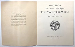 The Players; Tenth Annual Classic Revival; The Way of the World