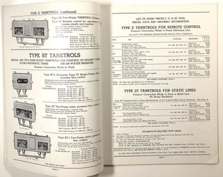 Automatic Controls for Water Sewage and Industrial Use; Automatic Control Company, Catalogue C-3, 1940