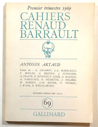 Item #s00015141 Antonin Artaud et le Theatre de Notre Temps; Cahiers de la compagnie Madeleine...