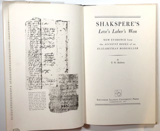 Shakespeare's Love's Labor's Won: New Evidence from the Account Books of an Elizabethan Bookseller