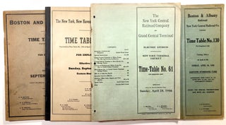 Item #s00015307 Collection of 4 East Coast Railroad Time Tables, dated 1936 - 1952--Boston &...