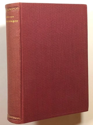 Item #s00015371 Erinnerungen. Ludwig Bamberger, ed Paul Nathan