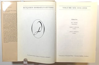 Benjamin Disraeli Letters, Volume 6: 1852-1856; vol. six only