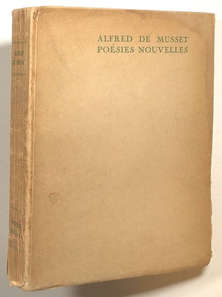 Item #s00016301 Poesies Nouvelles. Alfred De Musset