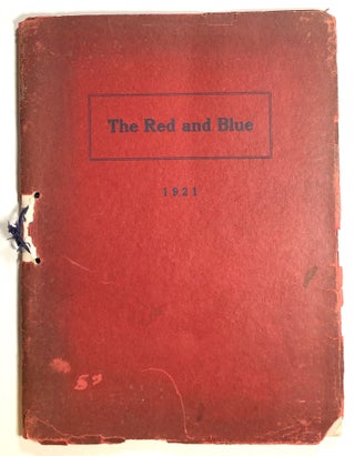 Item #s00016303 The Red and Blue, 1921; Vol. II, Number I; Jeannette High School. Arthur Horn,...