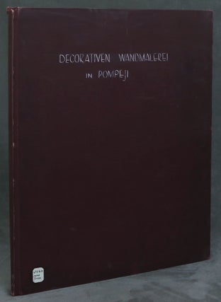 Geschichte der Decorativen Wandmalerei in Pompeji, Text Volume + 2 copies of the Plate Volume (one complete with 20 plates, one lacking 2 of the plates)