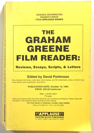 Item #s00016766 The Graham Greene Film Reader: Reviews, Essays, Scripts, & Letters. Graham...