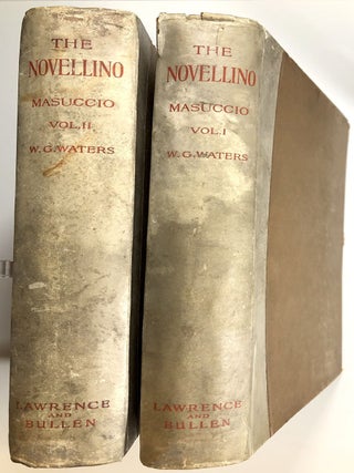 Item #s00016794 The Novellino of Masuccio, 2 vols. Masuccio Salernitano, trans W. G. Waters, ill...