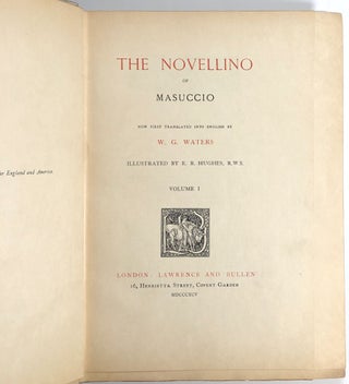 The Novellino of Masuccio, 2 vols.