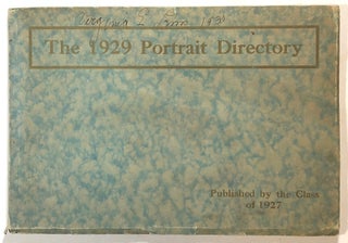 Item #s00017051 The Freshman Portrait Directory of the Class of 1929, Edited by the Class of...
